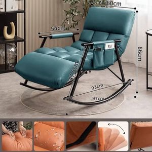 Chaise de Bascule moderne avec housse bien rembourées