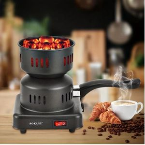 Fourneau électrique à charbon multifonctionnelle - réchaud allume charbon - avec plaque de cuisson