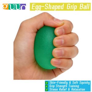 GUUO Boule de musculation de la prise en TPE vert - Boule de massage manuel ronde élastique, Boule de compression anti-stress pour le massage du fascia, entraînement de la prise et soulagement de l'anxiété