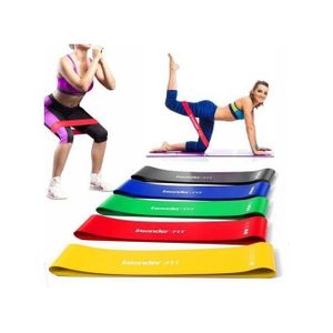 5 x Bandes de Résistance Élastique Latex pour Salle de Gym,