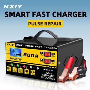 Chargeur de batterie de voiture 12V/24V, chargeur rapide intelligent et entièrement automatique