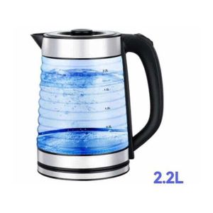 Chauffe eau en verre, Bouilloire électrique en verre 2,2L
