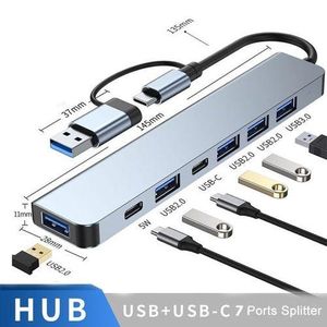7 In1 Adaptateur Usb-To-Usb-Argent