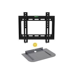 Support Mural Fixe - Compatible - TV - 14 à 42 Pouces + Support Mural DVD/Décodeur