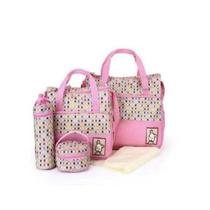 Sac bebe,Ensemble de sacs à couches, 5 pièces, Collections de points, sac  de maternité à l'hôpital avec bébé, sac de voyage de grande capacité pour  maman et bébé - AliExpress