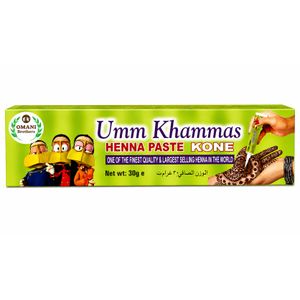 Umm Khammas Henna Paste Kone – Pâte de Henné pour Décoration Corporelle (30 g)