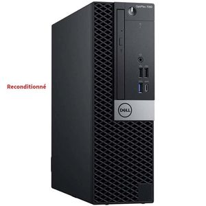 DELL U. C. Optiplex 7060 Core i7 8ème Gen Ram 8Go 512Go ssd clé wifi.RECONDITIONNE
