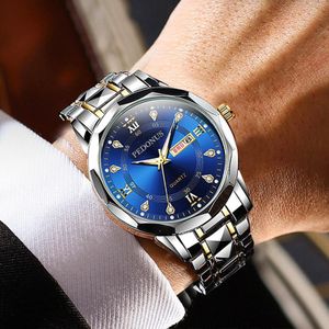 ARHANORY Montre bracelet d'affaires en acier formelle pour hommes classique