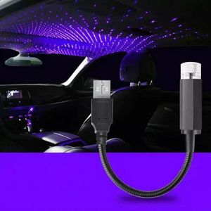 Projecteur d'ambiance LED USB réglable, décoration intérieure romantique, effet laser étoilé, projecteur d'étoiles USB pour voiture