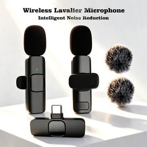 Basix Professional Wireless Lavalier Lapel Microphone for type c, mini Video Recording Mic for Interview Video Podcast Vlog YouTube&Livestream, Noise Reduction, Plug &Play ，mini mic With Mic Wind Muff