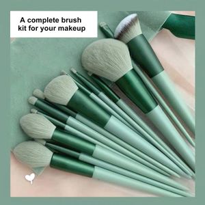 Kit de maquillage 13 pièces avec pochette de rangement pour fards à paupières et sourcils