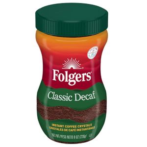 Café instantané décaféiné (99,7 % sans caféine). Pot de 226 g). 