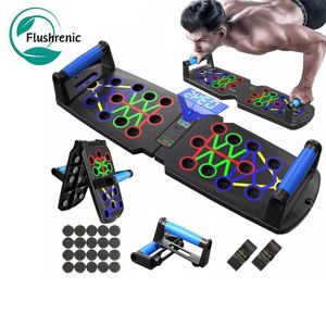 Flushrenic Tableau à poussée, tableau à poussée 30 en 1, barre à poussée multifonctionnelle, adaptée à l'utilisation au sol, spécialement conçue pour renforcer les muscles du bras, du noyau et du dos