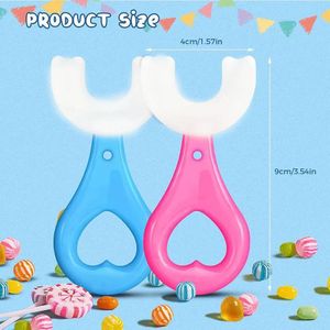 Brosse à Dents Manuelle en Silicone en Forme de U pour Enfants