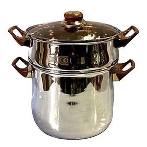 Couscoussier avec Couvercle en Verre - 8 Litres
