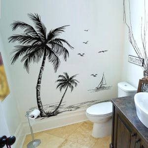 Stickers muraux d'arbres tropicaux - Apportez l'ambiance de la plage à la maison!