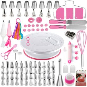 Ensemble de décoration de gâteaux 137 pièces, ensemble d'outils de cuisson, adapté aux débutants en pâtisserie