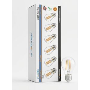Emotionlite Pack de 6 Ampoules LED E27 – Blanc Chaud 2700K - 50W – Économie d'Énergie