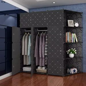 Armoire Modulable Portative en Plastique - Penderie et Étagère