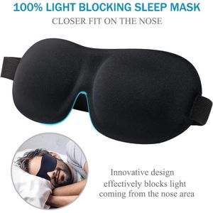 Masque de sommeil 3D bande-yeux aide au sommeil mousse de mémoire doux masque d'oeil pour le sommeil Voyage Blockout Couverture d'oeil Slaapmasker léger