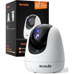 Caméra Surveillance WiFi Intérieure 2K Babyphone Appel d'une Touche WiFi 6 iA Détection Pleurs Humains, Vision Nocturne 12m, 360° Suivi Auto, Alexa Classe énergétique A+