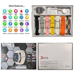 Série 10 Ultra3 7-en-1 bracelet 2.2 "Bluetooth appel plein écran tactile Smartwatch- pour Android et iOS