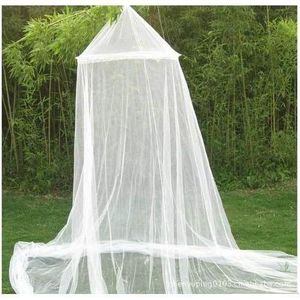 Moustiquaire D'extérieur Lavable En Polyester Pour Lit Double Pour Adultes (blanc, Suspendue Au Plafond)