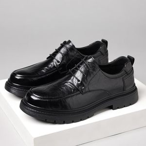 GALUIN Mocassins classiques pour homme - Chaussures habillées - Noir