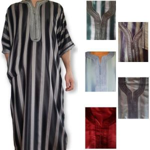 White Label Djellaba multicolore marocain