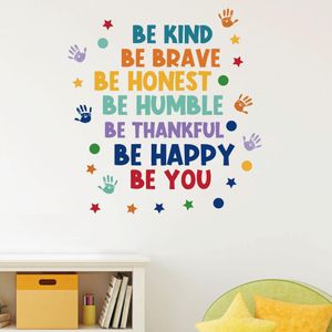 White Label Autocollant citation motivation be kind