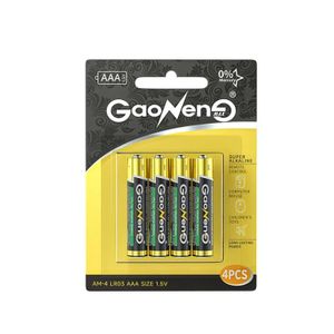  4 piles super alcalines Gaonengmax 1,5 V AAA LR03