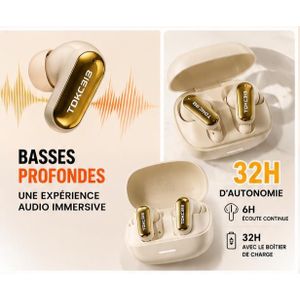 TDK Écouteurs Bluetooth TDK-531 TWS – Bluetooth 5.4 – Son Hi-Fi –