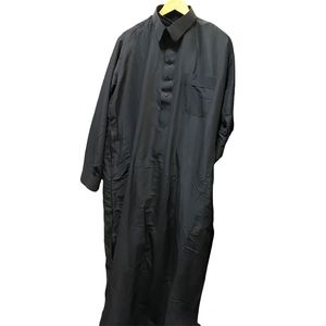 Abaya (Dialabé djellaba) avec pantalon - Noir (Nioul)