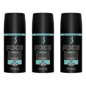 Lot de 3 AXE Déodorant Atomiseur Apollo - 150 ml