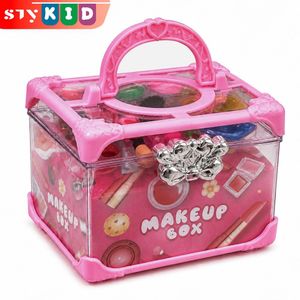 STY Boîte de maquillage pour enfants (3+ ans) jouets cosmétiques lavables pour enfants boîte de maquillage Simple jouet