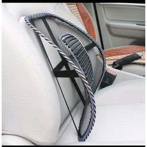 Coussin de massage lombaire en maille pour siège véhicule, bureau, où maison.