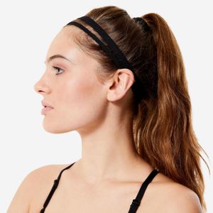 Domyos Élastique cheveux fitness cardio training x3  noir