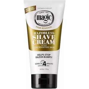 SoftSheen Carson Crème Épilatoire Sans Rasoir Magic Shave - Anti-Boutons & Peaux Sensibles - 170g