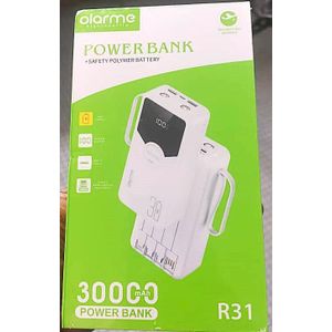 ALARM Powerbank ALA 30000 mah - BLANC 3 EN 1