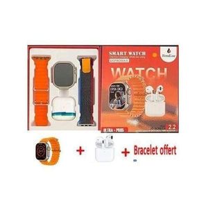 Montre connectée PRO 9 Ultra 2 avec appel Bluetooth TWS et chargeur sans fil - Écran 49 mm