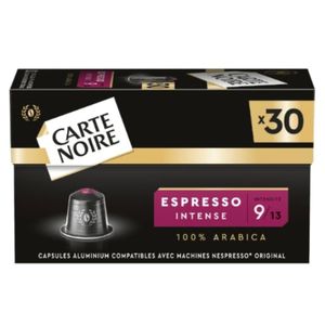 30 Capsules de Café Espresso Intense N°9 - Compatible Nespresso Original - 100% Arabica