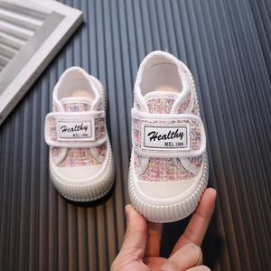 Chaussures en toile pour enfants, baskets décontractées, semelle en caoutchou souple, plates