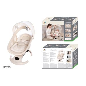 Transat Bébé ,Balancelle Électrique Bébé Pivotante à 360° avec Télécommande et Bluetooth