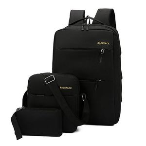 Kingnote Nouveau sac à dos modique pour ordinateur portable haute capacité avec port USB de charge, ensemble 3-en-1, sac scolaire, sac de bureau pour ordinateur portable