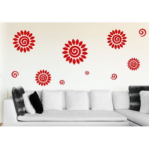 Generic SAI Fleur Vigne Habillage Miroir Art Vinyle Décor Mural