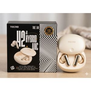 Tecno Ecouteurs Bluetooth Sans Fil True 1 - 45 heures d'autonomie - IPX5 Waterproof