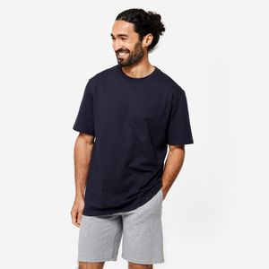 Domyos T-shirt de fitness homme, bleu marine
