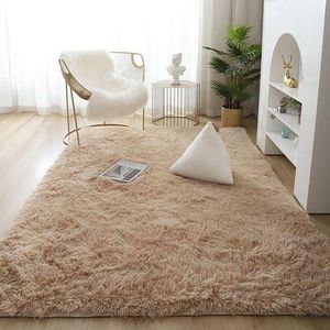 Chameau Tapis De Fourrure Synthétique Moelleux Pour La Maison Moderne - 100x160cm