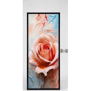 Tableau Décoratif Moderne "Rose de Sable" – Style Abstrait & Élégant- 18x40 cm