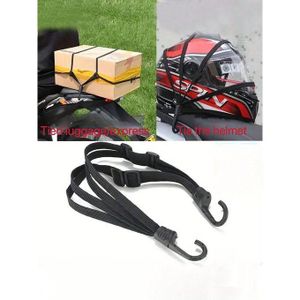 Sangle de casque moto avec corde élastique à crochet pour bagages de vélo électrique et scooter